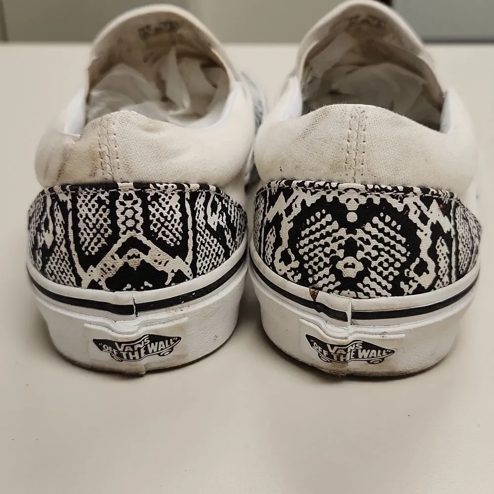Vans Python Slip On Shoes Unisex M7 W 8.5